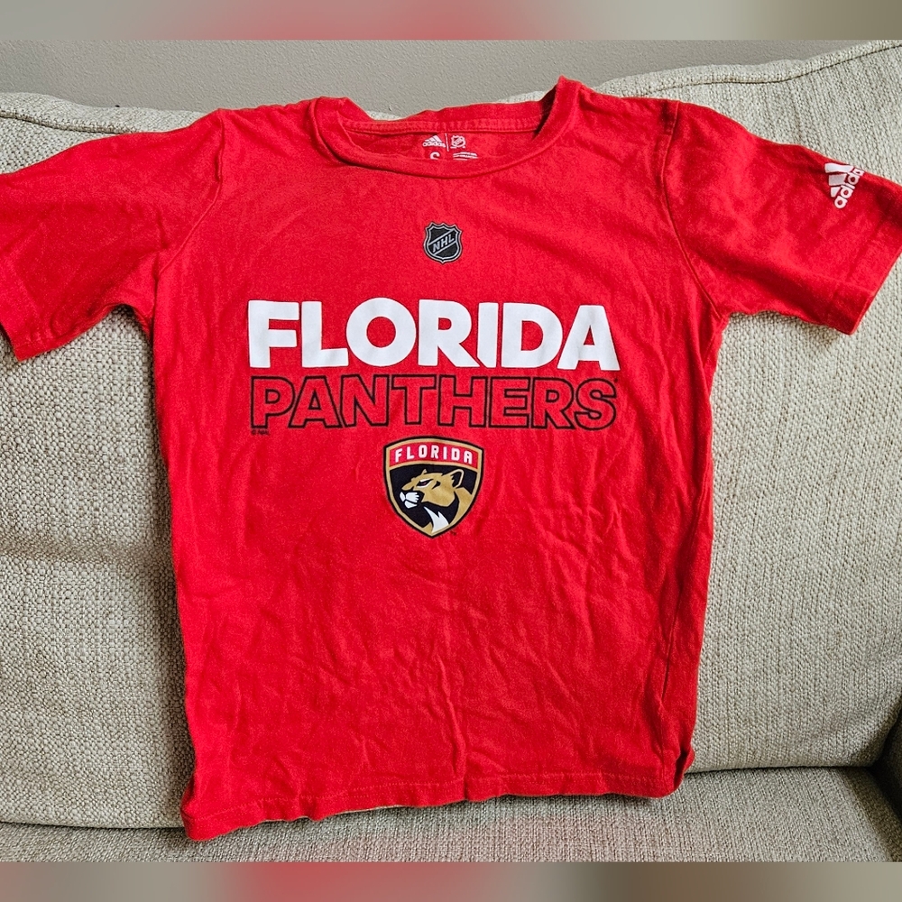 Adidas Kids Florida Panthers Red T-Shirt